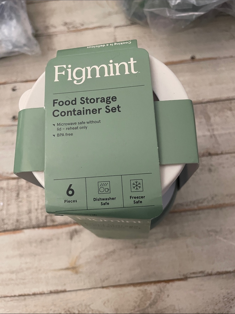 Mint Figmint Food Storage Container Set in Mint Green
